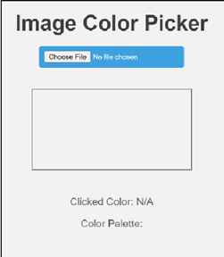 Color Picker App - Empty State Interface